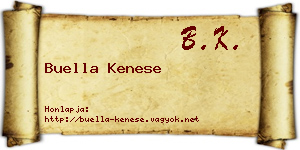 Buella Kenese névjegykártya
